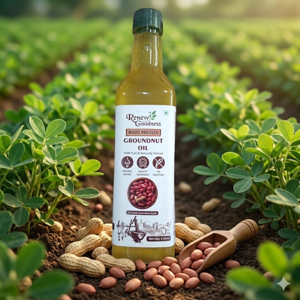 Wood-Pressed Groundnut Oil - Image 2