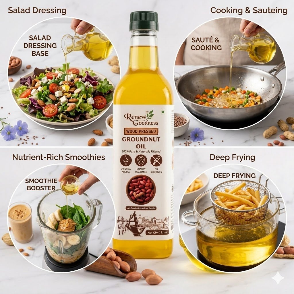 Wood-Pressed Groundnut Oil - Image 3