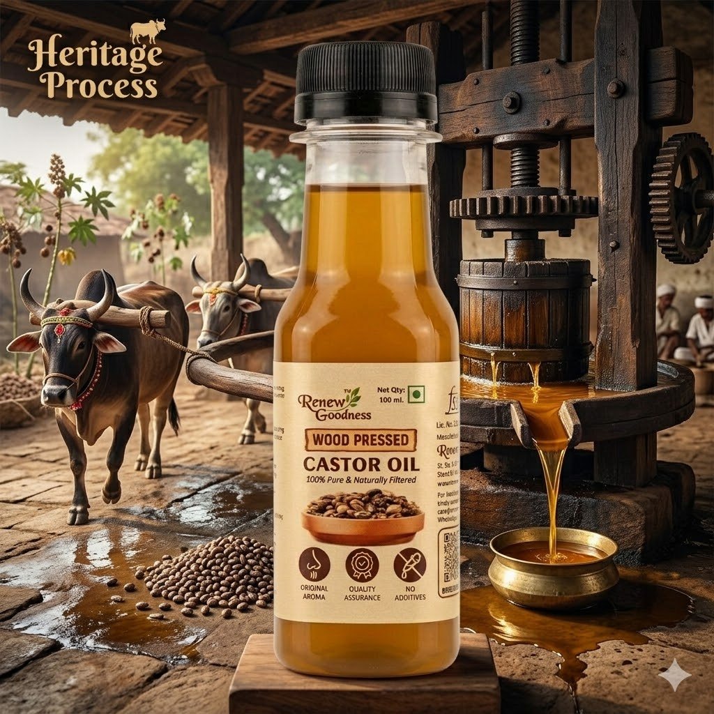 Wood-Pressed Castor Oil 100 ML - Image 3
