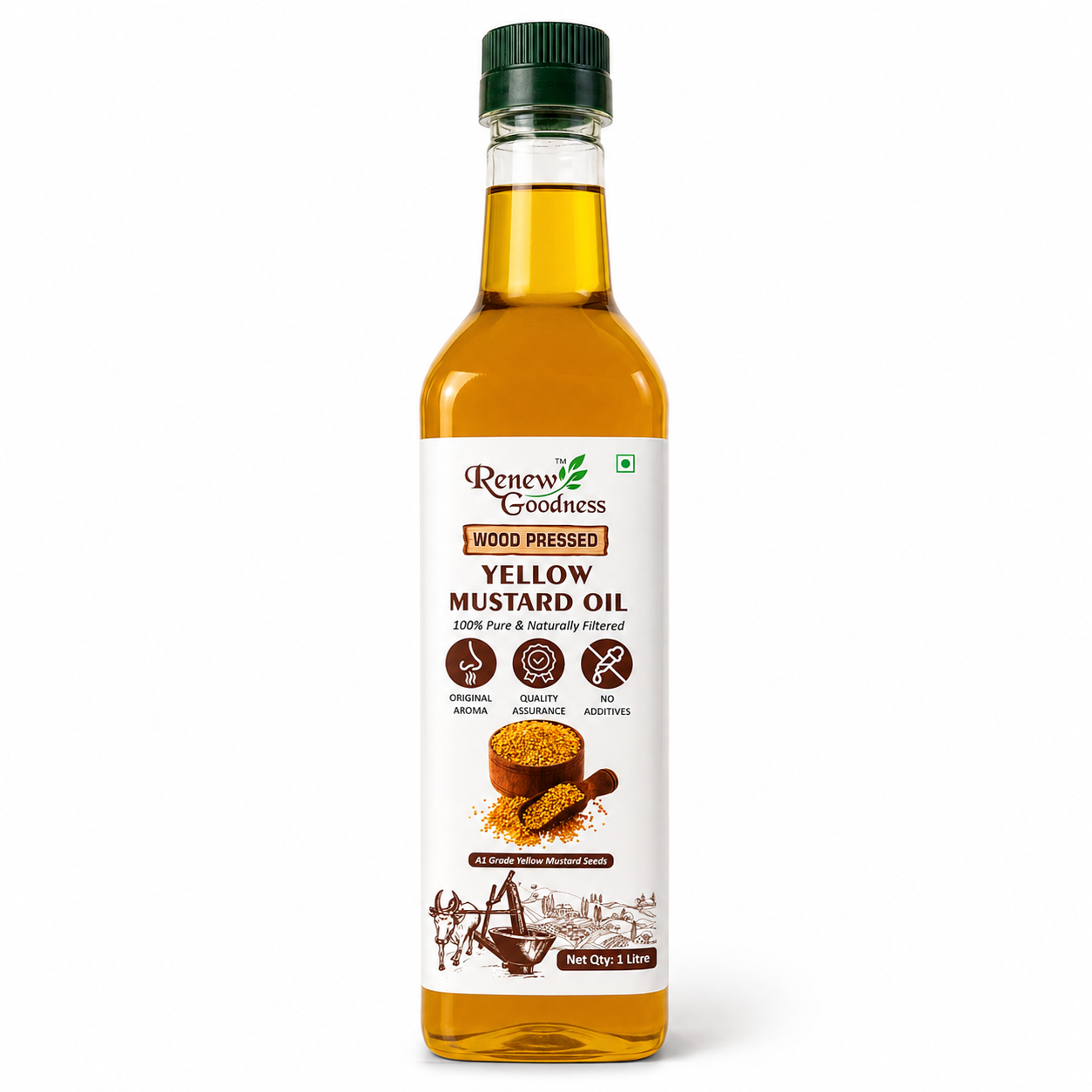 Wood-Pressed Yellow Mustard Oil