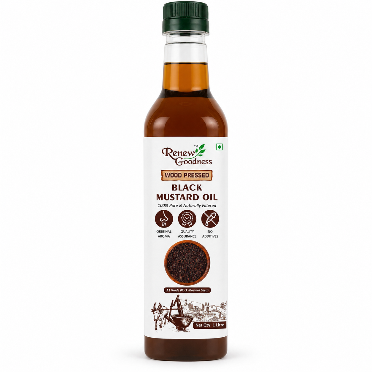 Wood-Pressed Black Mustard Oil