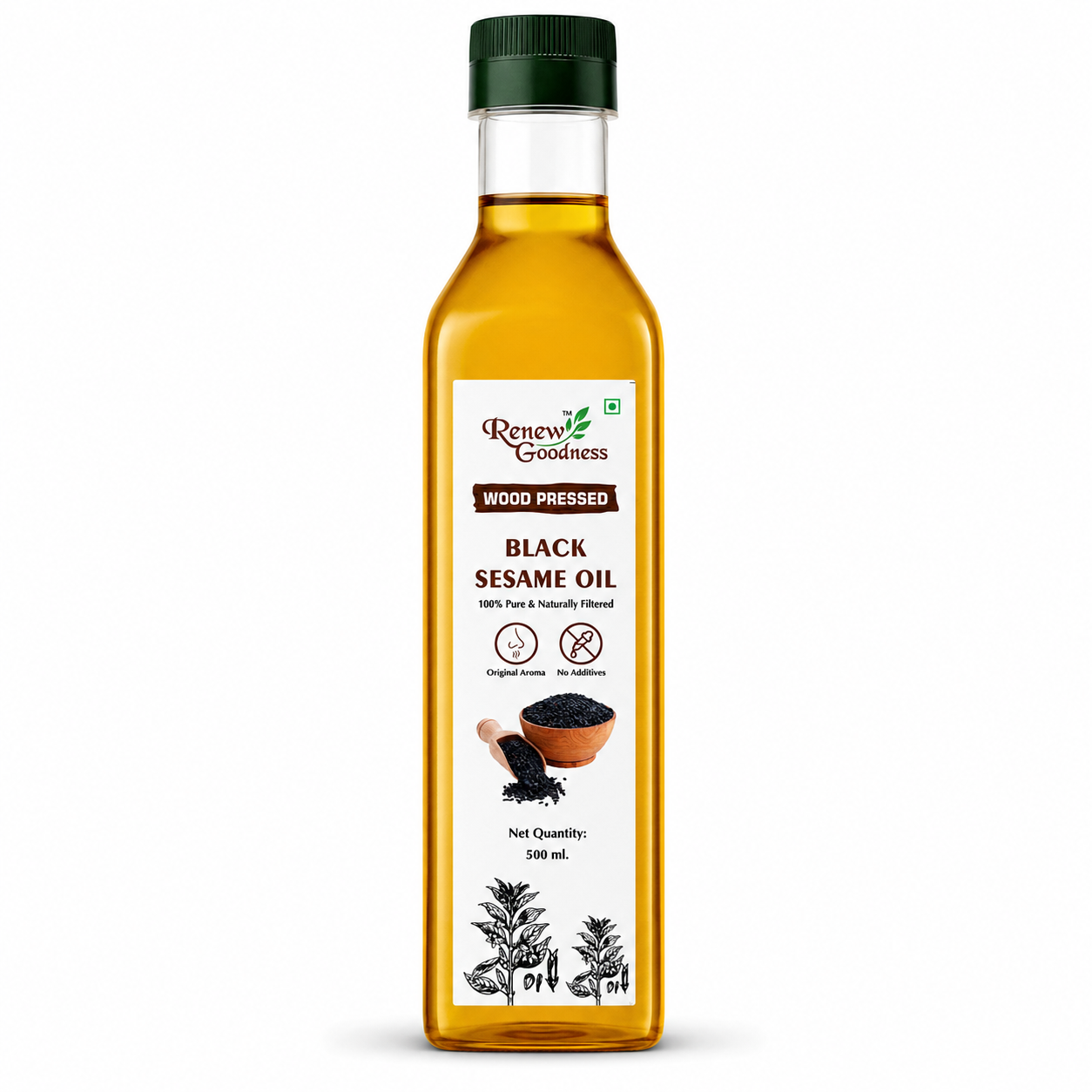 Wood-Pressed Black Sesame Oil