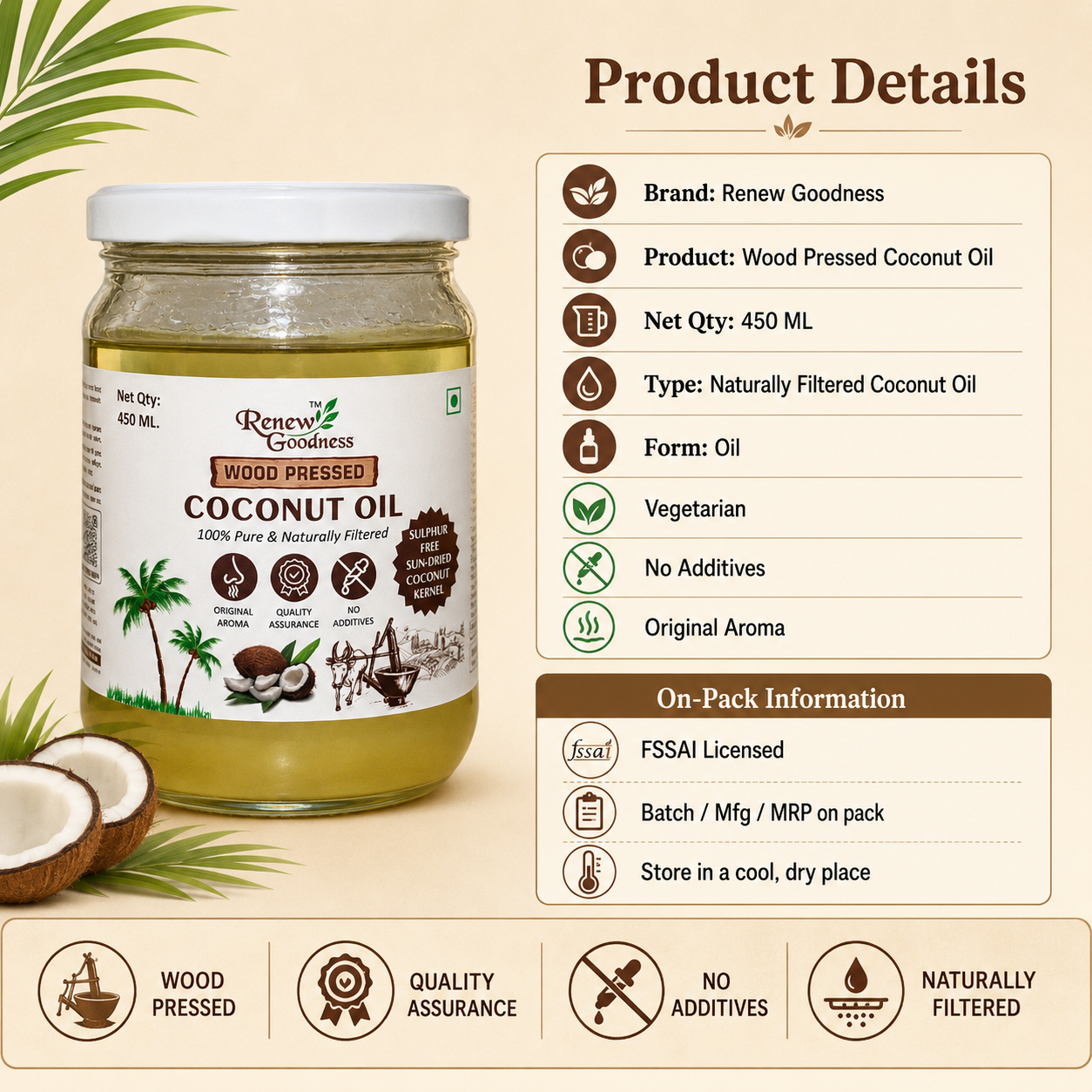 Wood-Pressed Coconut Oil - Image 4