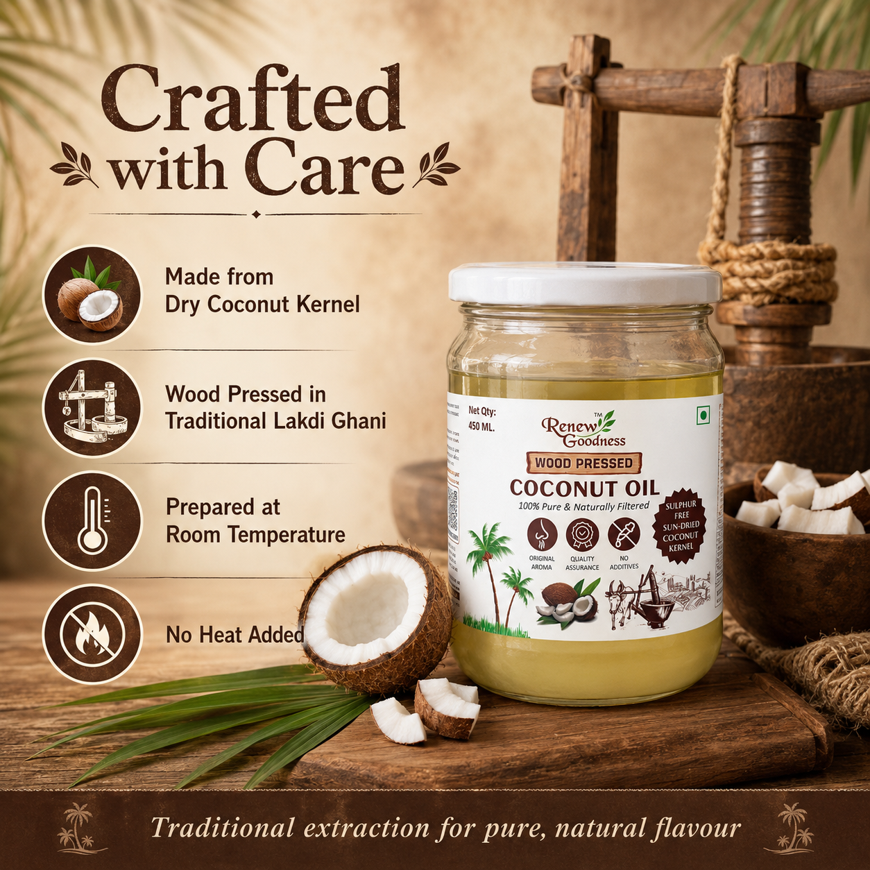 Wood-Pressed Coconut Oil - Image 5