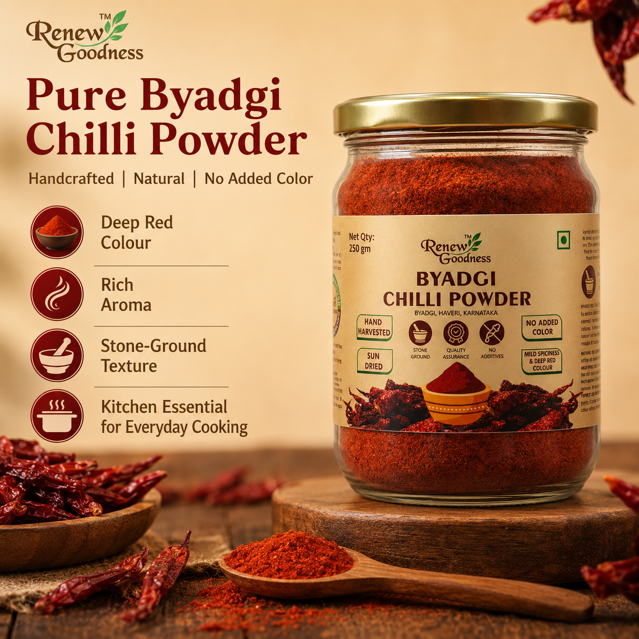 Byadgi Chilli Powder 250g - Image 3