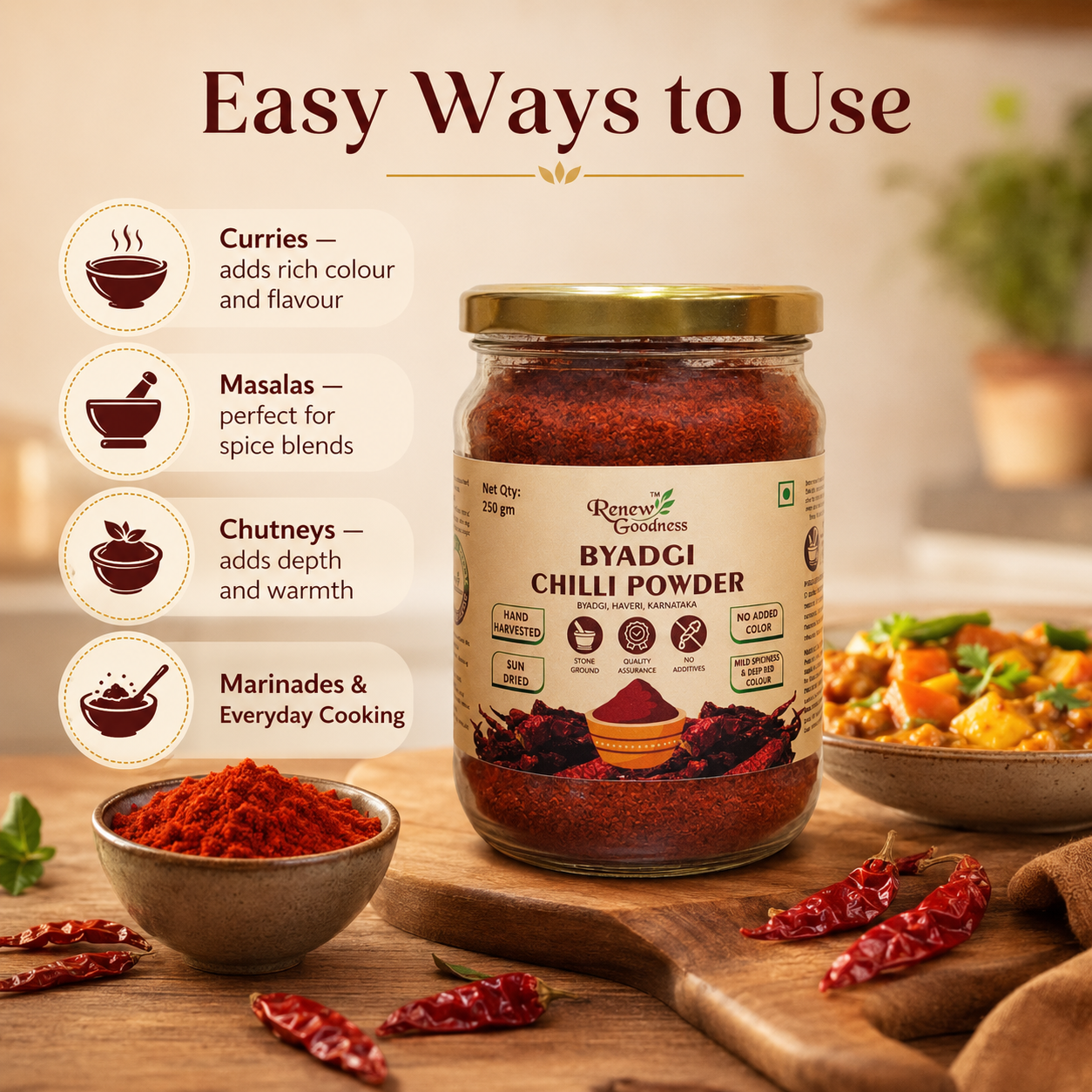 Byadgi Chilli Powder 250g - Image 5