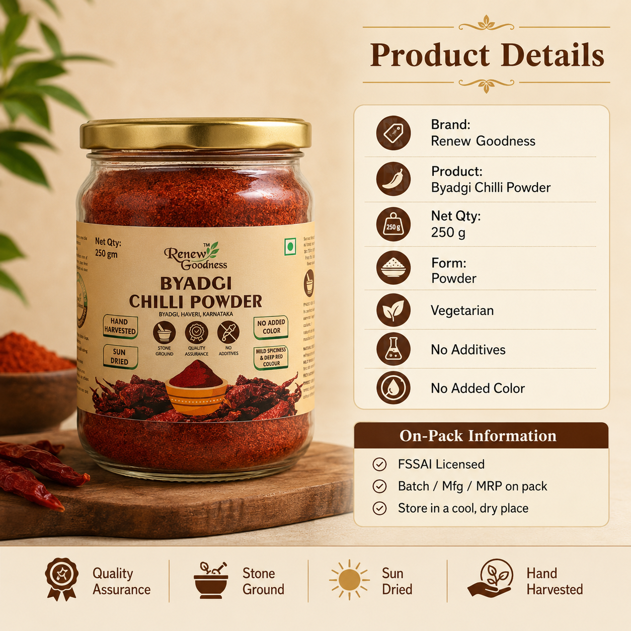 Byadgi Chilli Powder 250g - Image 6