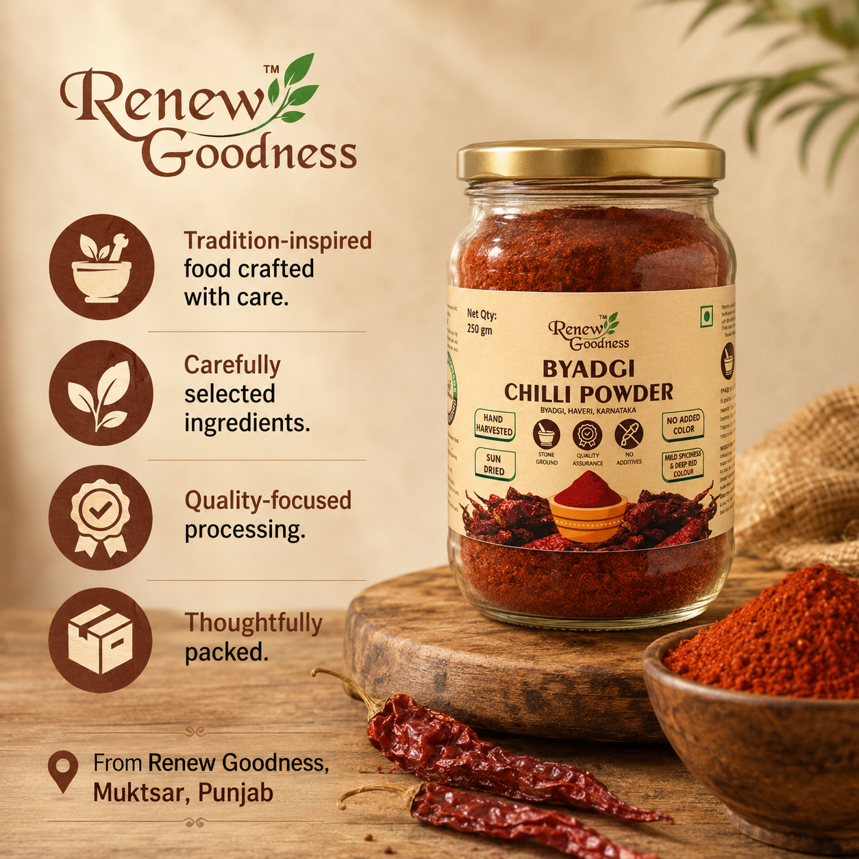 Byadgi Chilli Powder 250g - Image 7