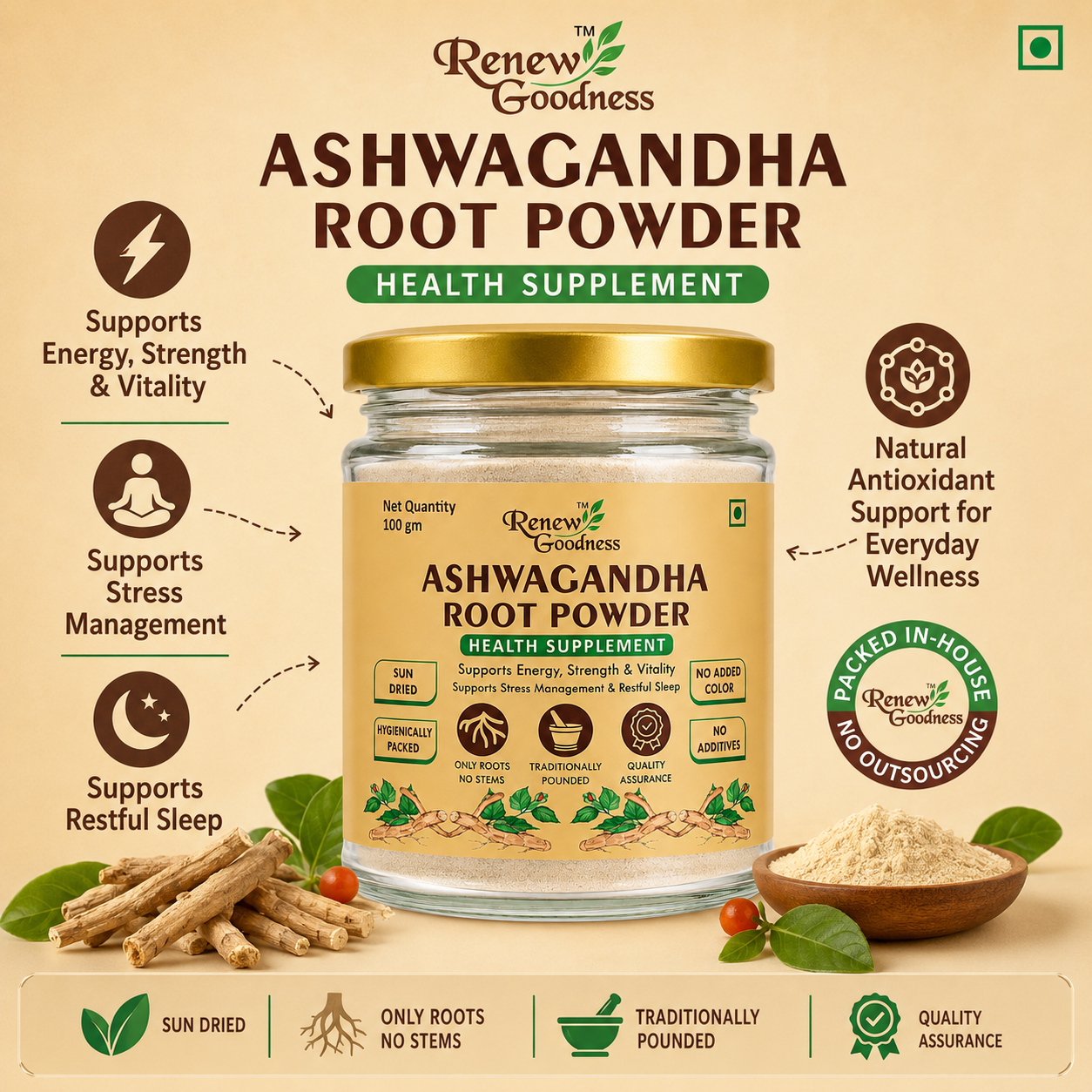 Ashwagandha Root Powder | Health Supplement - Image 4