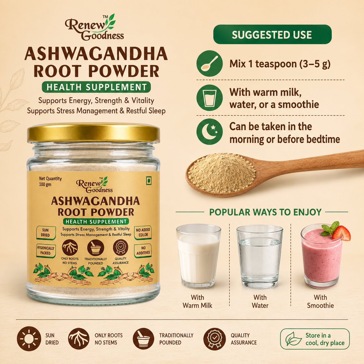 Ashwagandha Root Powder | Health Supplement - Image 3