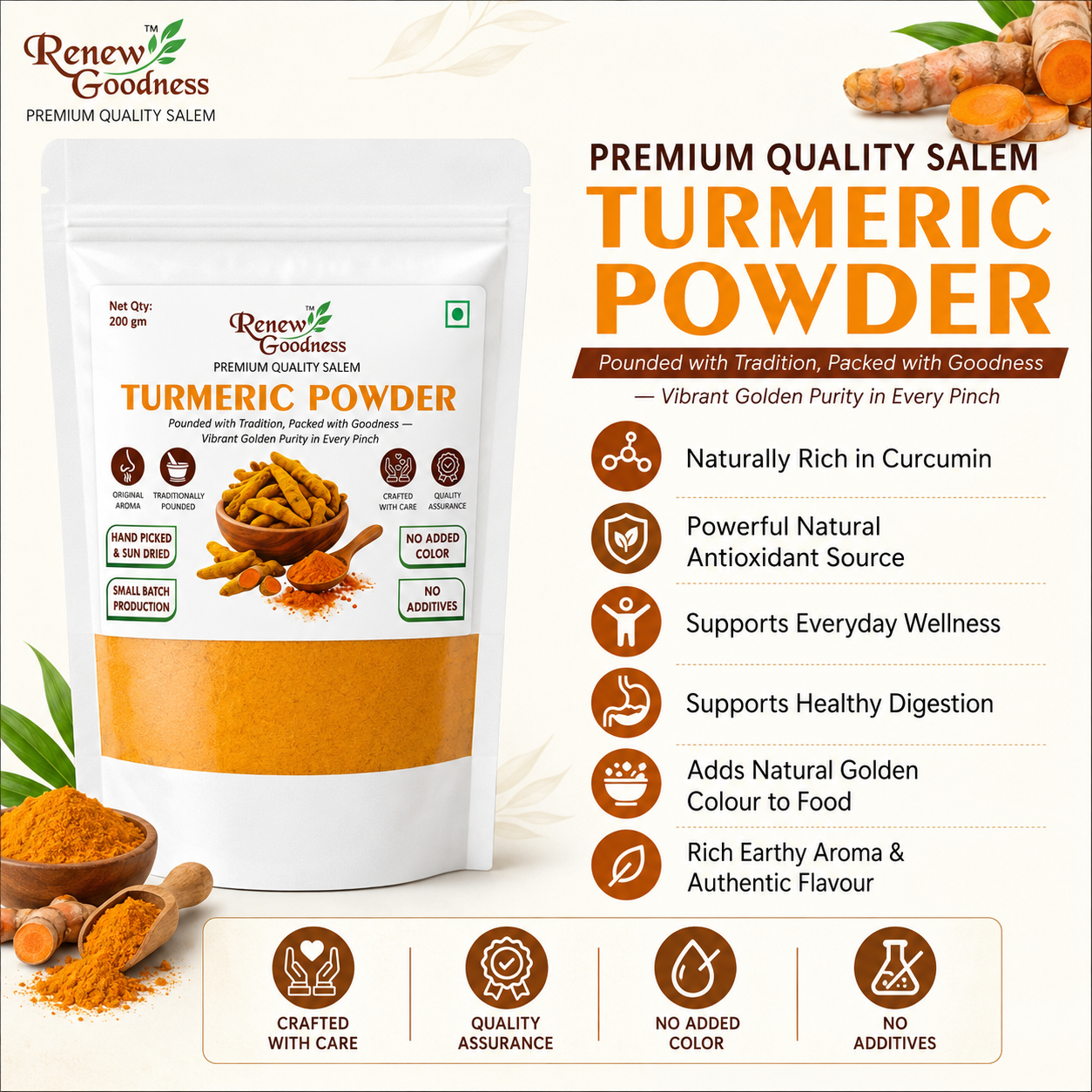 Salem Turmeric Powder – 200g - Image 6